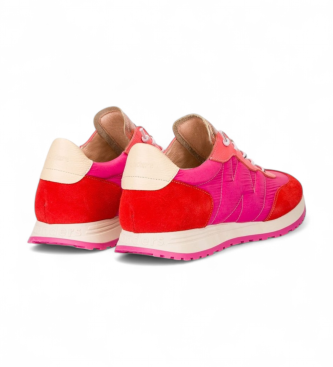 Wonders Towanda 02 Leather Sneakers pink
