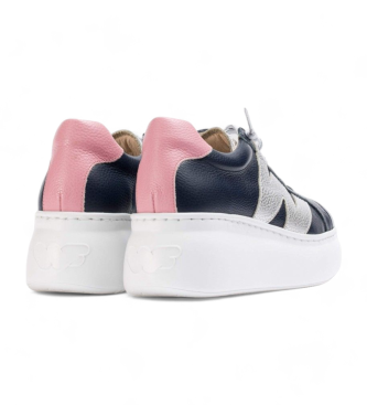 Wonders Sneaker Zurich in pelle blu navy