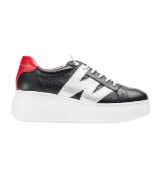 Wonders Zapatillas de piel Zurich negro 