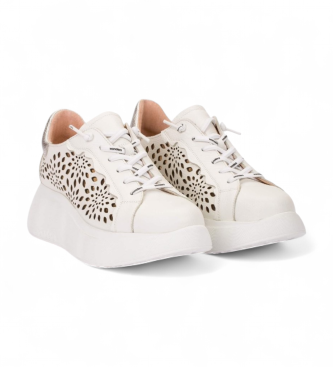 Wonders Leder Turnschuhe Roma 41 wei�