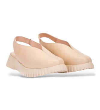 Wonders Skórzane sanda?y Flexfly 11 Beige