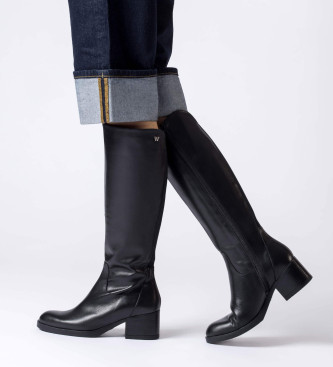 Wonders Botas de couro Melissa preto