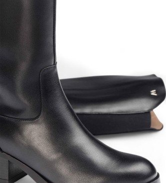 Wonders Botas de Piel Melissa negro