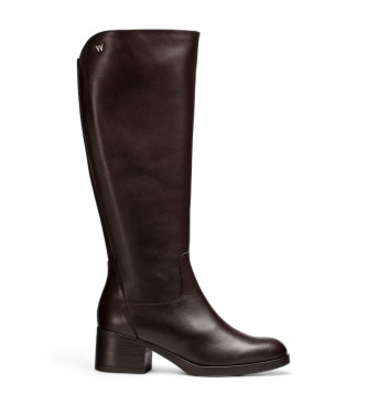 Wonders Botas de couro Melissa castanhas