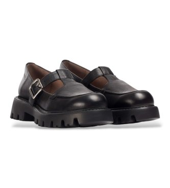 Wonders Skórzane buty Goodfly 15 Czarne