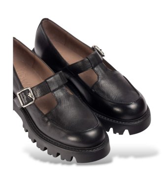 Wonders Skórzane buty Goodfly 15 Czarne