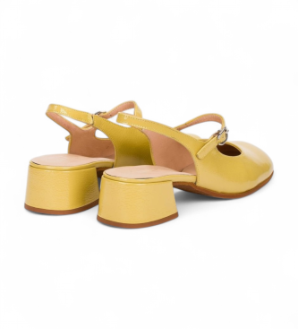 Wonders Usnjeni čevlji Bruma 01 rumena
