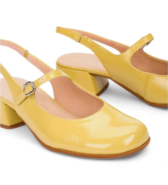 Wonders Usnjeni čevlji Bruma 01 rumena