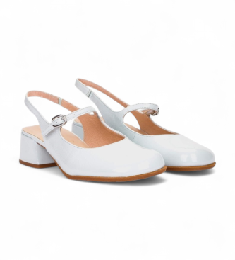 Wonders Usnjeni čevlji Bruma 01 white