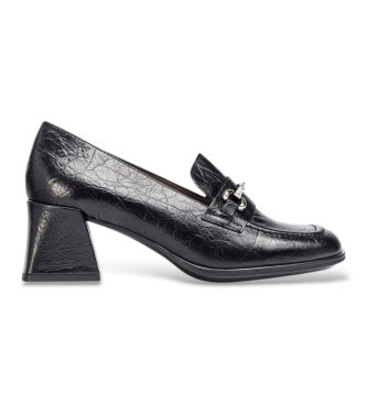 Wonders Mocassins en Cuir Celia Noir
