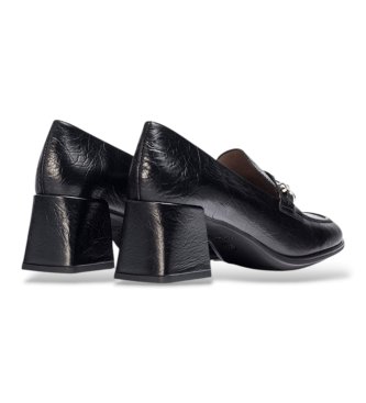 Wonders Mocassins en Cuir Celia Noir
