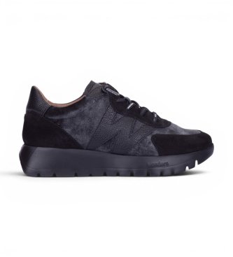 Wonders Baskets en Cuir Odisei01 noir