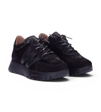 Wonders Baskets en Cuir Odisei01 noir