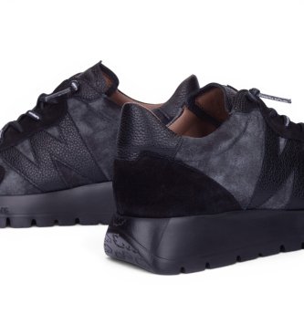 Wonders Baskets en Cuir Odisei01 noir