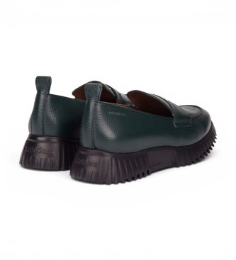 Wonders Flexfly 20 Leather Loafers in green