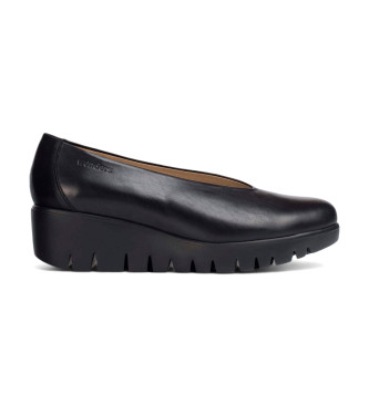 Wonders Mocassins em pele Fly preto