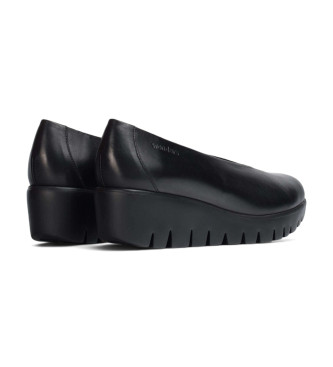 Wonders Mocassins en cuir Fly noir