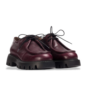 Wonders Goodfly Leder-Slipper kastanienbraun 