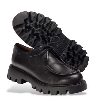 Wonders Goodfly Leder-Slipper schwarz 