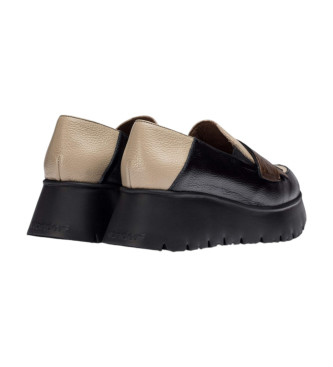 Wonders Mocassins en cuir Midnight noir