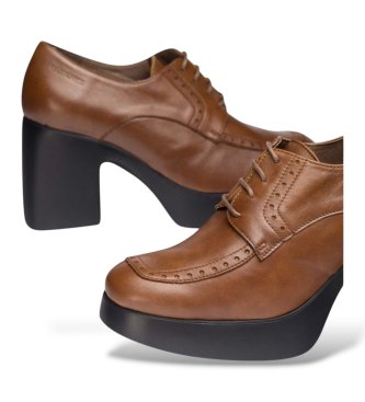 Wonders Mocassins En Cuir Mercedes Marron