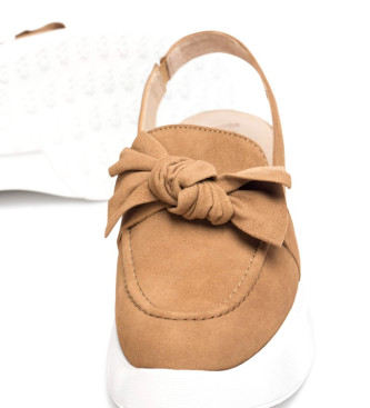 Wonders Tokio brown leather loafers -Hjde kile 5cm