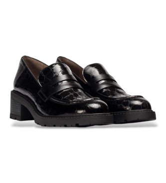 Wonders Evoclub 01 Black Leather Loafers