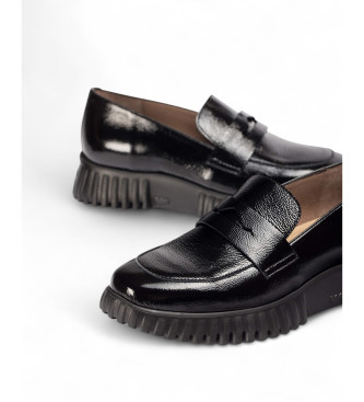 Wonders Mocassins Flexfly 02 zwart