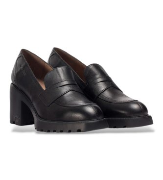 Wonders Ilma 01 Black Leather Loafers
