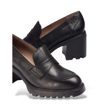 Wonders Ilma 01 Black Leather Loafers