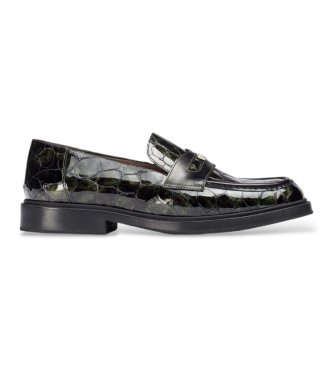 Wonders Leren Loafers Ned Groen