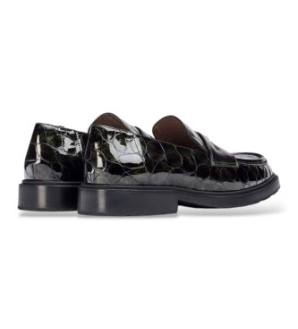Wonders Leren Loafers Ned Groen