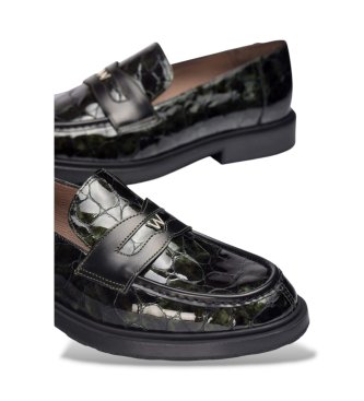 Wonders Leren Loafers Ned Groen