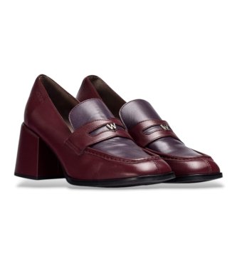 Wonders Leather Loafers Victoria 02 Burgundy