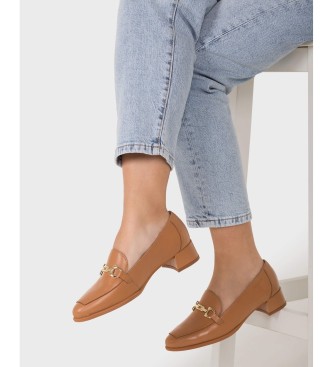 Wonders Alondra 30 Brown Leather Loafers