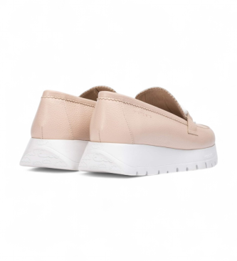 Wonders Mocassins en cuir rose Aura