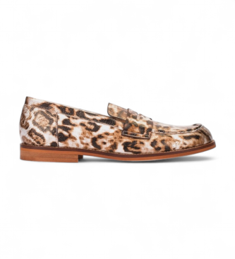 Wonders Leren mocassins Coro 11 bruin