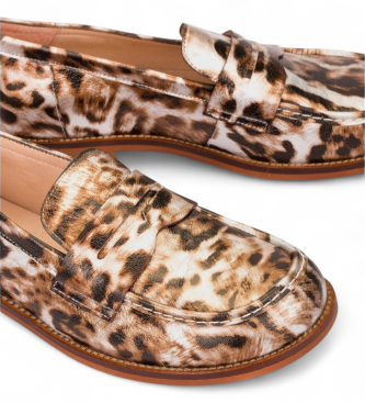 Wonders Leren mocassins Coro 11 bruin