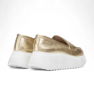 Wonders Zlati usnjeni mokasini Estela