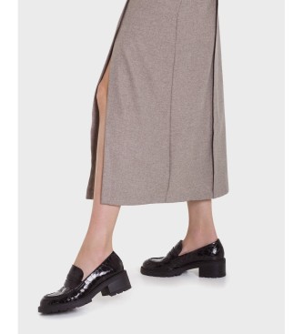 Wonders Evoclub 01 Black Leather Loafers