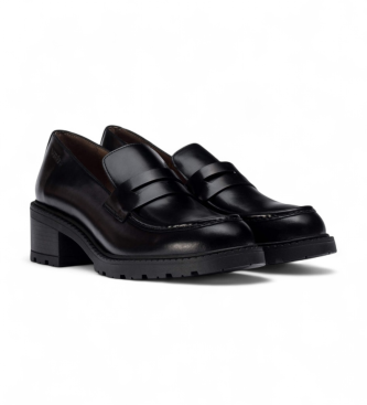Wonders Lder Loafers Evoclub 01 svart