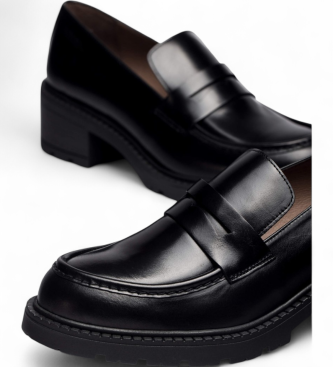 Wonders Lder Loafers Evoclub 01 svart