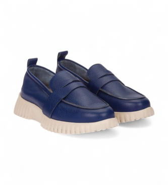 Wonders L�dermockasiner Flexfly 10 navy