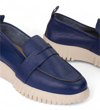 Wonders L�dermockasiner Flexfly 10 navy