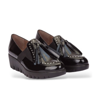 Wonders Mocassini in Pelle Fly 361 Nero