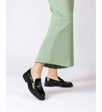 Wonders Leren Loafers Ned Groen