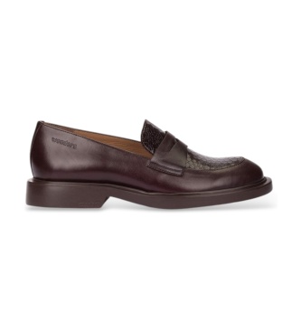 Wonders Mocassins de Pele PENNY 01 Marrom