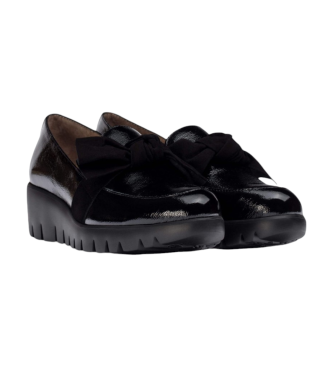 Wonders Mocassins de couro Romeo preto