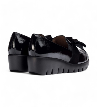 Wonders Mocassins de couro Romeo preto