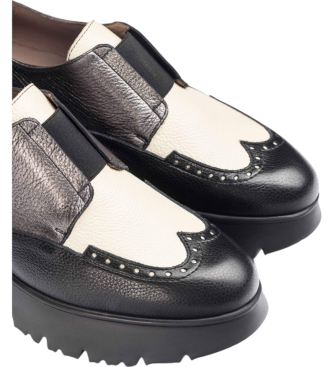 Wonders Silver Salva Leather Moccasins 